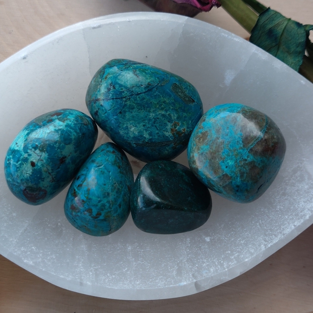 Small Chrysocolla Tumbled Crystal